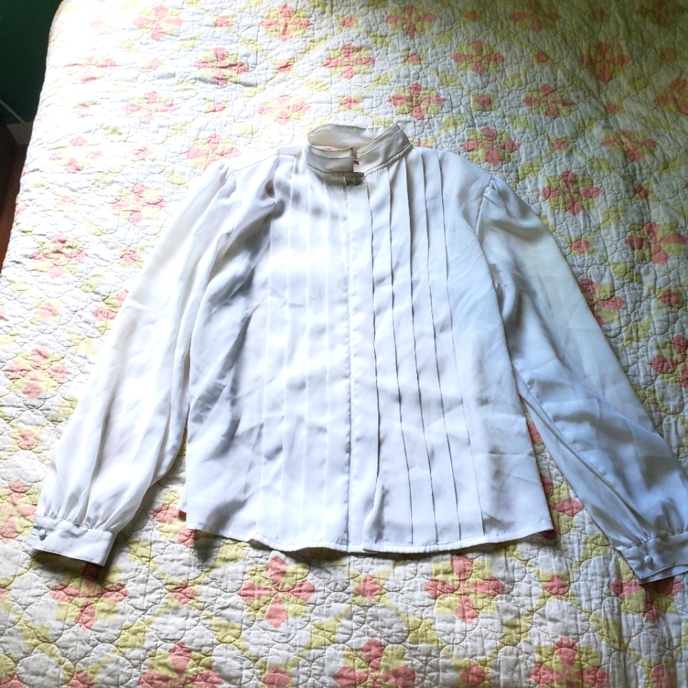 Button Down White Blouse